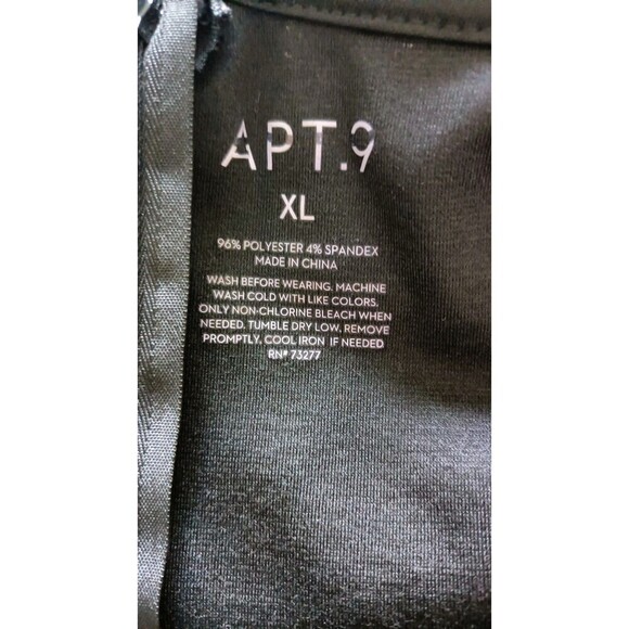 Apt. 9 Wide Leg Romper Size XL Cropped Black Gray Textured Print Tie Belt New - Picture 3 of 8